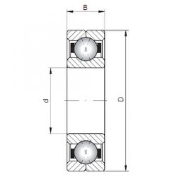 ISO Q1036 angular contact ball bearings