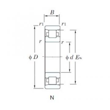 300 mm x 540 mm x 85 mm  KOYO N260 cylindrical roller bearings