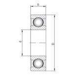 180 mm x 250 mm x 33 mm  ISO 61936 deep groove ball bearings