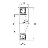 50 mm x 72 mm x 12 mm  FAG B71910-E-2RSD-T-P4S angular contact ball bearings