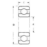 50 mm x 72 mm x 12 mm  FBJ 6910 deep groove ball bearings