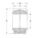 40 mm x 62 mm x 28 mm  SIGMA GE 40 ES plain bearings