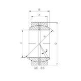 40 mm x 62 mm x 28 mm  ISO GE 040 ES plain bearings