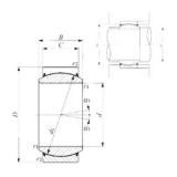 40 mm x 62 mm x 28 mm  IKO GE 40EC-2RS plain bearings