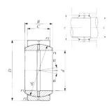 40 mm x 62 mm x 28 mm  IKO GE 40ES plain bearings