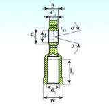 40 mm x 62 mm x 28 mm  ISB SI 40 C 2RS plain bearings