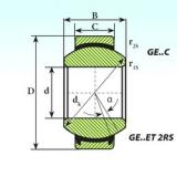 40 mm x 62 mm x 28 mm  ISB GE 40 ET 2RS plain bearings