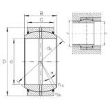 40 mm x 62 mm x 28 mm  INA GE 40 DO-2RS plain bearings